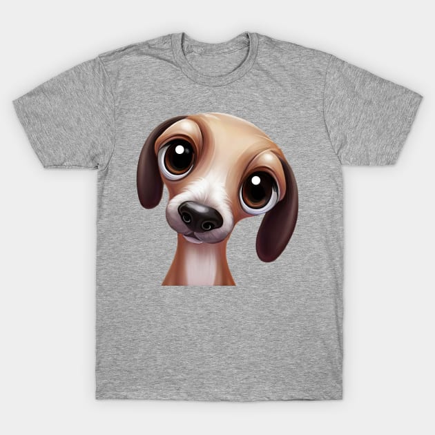 Greyhound Gaze T-Shirt by Art By Mojo